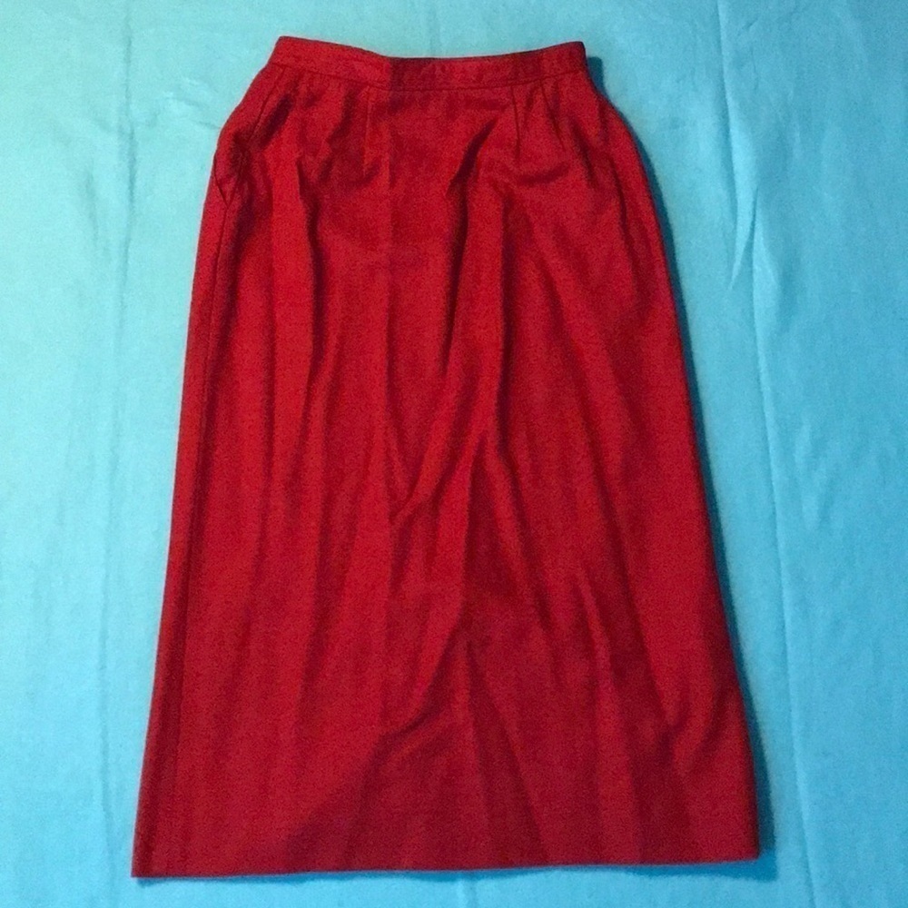 𝅺CHRISTIAN DIOR Rare pleated wool skirt 1964 excellent condition vintage size 8 - Picture 3 of 8